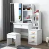 Tocador habitación simple moderno mesa de maquillaje espejo gabinete de almacenamiento de mesita de noche moda red-roja ins chica gabinete de maquillaje pequeño
