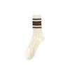 Calcetines de primavera y otoño para mujer calcetines largos de algodón a juego de colores calcetines de doble aguja absorbentes del sudor desodorantes transpirables medias deportivas para mujer al por mayor