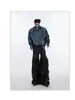 Camisa de Mezclilla Jacquard de Manga Larga de Alta Gama Estilo Americano para Hombre, Nueva Colección Otoño 2026 Chaqueta Holgada Oversize con Cuello de Solapa Moderna