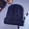 Gorro de Punto Versátil de Color Sólido Otoño e Invierno Gorro de Lana Estilo Coreano Engrosado Cálido Ligero Placa Curvada Gorro Pullover Piel de Melón para Hombre