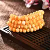 Pulsera de Cuentas de Imitación de Cera de Abeja de 7*9 mm, 99 Cuentas, Joyería Pequeña Unisex al por Mayor, Estilo Étnico