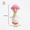 Colgante de Ganchillo Hecho a Mano Terminado Gorro de Hilo Adorno de Pato Llavero Tejido Accesorio para Bolso Llave de Coche