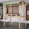 Barraca de Mercado Suporte de Exibição Barraca de Mercado Noturno Prateleira Carrinho de Flores Suporte de Exibição Promocional Carrinho de Barraca de Rua Móvel Dobrável