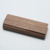 Estuche Japonés Hecho a Mano para Gafas 24 Nuevo Cuero con Veta de Madera Anti-Estrés Óptico Presbicia Caja de Almacenamiento con Tapa abatible Se Puede Imprimir con Logo