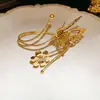 Pulsera de Hoja Estilo Lujo Ligero Coreano, Brazalete de Diseño de Tendencia de Moda Personalizado, Joyería de Mano de Nicho Simple de Gama Alta para Mujeres