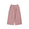 Pantalones Rectos Gruesos, Suaves, Duraderos, Estampado de Leopardo Rosa, Modernos, Lindos, Versátiles, Casuales para Niñas de Wulibu, para Primavera y Otoño