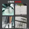 Suporte de canto em aço inoxidável com furo longo, fixador de ângulo reto de 90 graus, suporte de cantoneira, conector ajustável, peça reta de prateleira em L