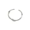 Popular joyería de plata brillante de Dongdaemun, Corea del Sur: Anillo de plata de ley S925 hueco de luna y estrella, pequeño y lindo, adecuado para apilar