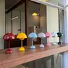 Lámpara de mesa popular nórdica transfronteriza con forma de capullo, creativa y juvenil, para mesita de noche de dormitorio, lámpara de hongo de alta gama, silenciosa y sin ruido