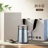 Taza de vacío de titanio puro Taza de titanio Taza de oficina de titanio de doble capa con asa Taza de té de oficina con separación de té de alta calidad