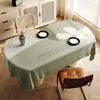 Venta al por mayor del fabricante: Mantel Estilo Wabi-Sabi, Impermeable al Aceite, Resistente al Calor, Lavable, Ambiente de Lujo Sencillo, Mantel Rectangular de PVC para Mesa de Café