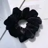 Goma de Pelo de Terciopelo de Color Sólido para Mujer, Goma Elástica de Alta Elasticidad, Sujetador de Cola de Caballo, Cuerda Elegante para el Cabello, Banda de Goma Premium
