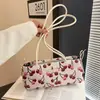 Bolsos para Mujer 2026 Verano Nuevo Estilo Bolsa de Compras Hombro Único Gran Capacidad Estampado de Cerezas Moda Bolso Tote Simple Bolso de Mano