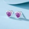 Pendientes S925 para Mujer Corazón Azul en Forma de Corazón Pendientes ins Temperamento Simples Pequeños Pendientes Venta de Fábrica