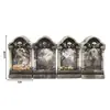 Lámpara de Lápida de Halloween Nuevos Accesorios Decorativos LED Lámpara de Vela Colorida Parpadeante Lámpara de Calavera Linterna de Calabaza Portátil