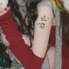 Adesivo de Tatuagem Cartoon de Natal Rosto Mão Maquiagem Árvore de Natal Boneco de Neve Festival Duradouro Decoração de Casa À Prova d'Água e Suor