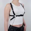 YSF Ropa de Bondage Europea y Americana para Adultos Cuero PU Negro Alternativo Atadura Body Sexy Directo del Fabricante