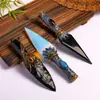Daga de Proteína de Ágata de Cristal Natural Obsidiana Más Vendida Transfronteriza, Adorno de Decoración para Hogar y Oficina
