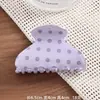 Pinza para el cabello con lunares franceses en forma de abanico Clip de pinza para recogido parcial de tamaño mediano Amazon Transfronterizo Pinza de tiburón de temperamento retro y sensación de alta gama para mujer