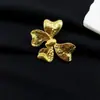 Broche de Laço Color-Preserving Ouro 18K Vendido Quente Transfronteiriço Aço Inoxidável Pino de Terno de Alta Qualidade Acessórios de Vestuário Personalizados