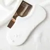 Calcetines de Barco Finos de Verano Calcetines de Mujer Silicona Antideslizante Boca Baja Transpirables Color Caramelo Dulces Calcetines Invisibles de Algodón para Mujer