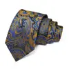 Gravata Masculina Logotipo Personalizado Gravata Paisley Vermelha Casamento Noivo Gravata de Alta Qualidade Amarrada à Mão para Homens