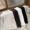 Camisa Rantuo para niña 2026 nuevo modelo estilo universitario infantil top de manga larga capa base de moda versátil para niños pequeños transfronterizo