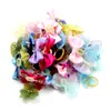 Adereço de cabeça para animais de estimação de cor mista estilo flor cor aleatória cabelo longo fornecimento estável a longo prazo de adereços de cabeça para cães e gatos suprimentos para animais de estimação