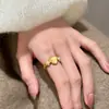 Nuevo Anillo de Calabaza de Perla de Lujo Ligero de Tendencia Nacional Estilo Chino, Sensación de Gama Alta de Nicho, Anillo Versátil, Accesorio de Joyería para Mujer