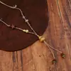 Colar de Maçã de Cerâmica Jingdezhen Colar Borboleta Dopamina Personalidade Fresca Feminina Moda Versátil Colar Venda por Atacado