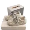 Zapatillas de entrenamiento alemanas estilo universitario para mujer, nueva colección de verano 2026, suela plana, zapatillas deportivas de malla transpirable, zapatillas casual blancas con cordones estilo coreano