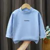 Ropa interior térmica de manga larga Otoño e Invierno Top elástico Capa base para niños mayores, Camiseta de cuello redondo, Ropa interior térmica para niños Camisa de Otoño