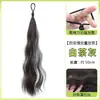 Peruca Bola Auto-Enrolante Cabeça Reta Pacote de Cabelo Liso Peruca de Cabelo Simulado Anel de Peruca Flor de Botão Escritor de Cabelo Rabo Baixo Peruca Fofa Feminina Bolsa