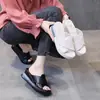 Sandalias de Plataforma con Cuña de Nuevo Estilo Primavera/Verano 2026 con Correas de Hebilla de Moda para Mujer