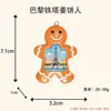 Boneco de Gengibre Boneco de Neve Pingente de Resina 3D Chaveiro Ornamento de Bolsa Desenho Animado Fofo Decoração de Celular Transfronteiriço