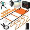 Equipo de entrenamiento de fútbol y baloncesto, disco marcador, aro de agilidad, valla, paraguas de resistencia, escalera de agilidad, set de velocidad y entrenamiento físico