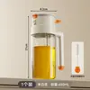 Botella de aceite con pulverizador y vertedor de vidrio transparente, botella de aceite de cocina antiadherente, botella de aceite de gran capacidad de doble uso engrosada y botella de condimentos