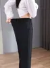 Pantalones de harén ajustados para mujer, nuevo estilo primavera y otoño 2026, de alta gama, fluidos, de cintura alta, casuales, pantalones de pierna recta para mujeres petites