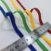 Tiras Elásticas Vermelhas Coloridas para Máscara N95 7mm Elástico para Máscara Tiras Elásticas Planas para Máscara Elástico Atacado