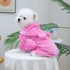 Roupas para Pets para Outono e Inverno, Cães Pequenos e Filhotes, Cães e Gatos Felizes, Roupas Quentes e Confortáveis, Toalhas de Banho Fofas de Desenho Animado