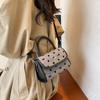 Estilo coreano Bolsa de laço elegante feminina 2024 Nova chegada Bolsa de ombro crossbody Doce distintivo portátil elegante pequeno quadrado Bolsa