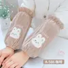 Manga Femenina Manga Linda Otoño e Invierno Larga de Trabajo Anti-suciedad Manga de Chaqueta de Plumas de Oficina Manga de Estudiante