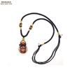 China joyería de aceites esenciales red artesanal vidrio botella de aceite esencial colgante collar cadena para suéter multicolor corbata recta collar botella de aceite esencial