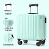 Maleta ruedas universales barra de tiro caja cerradura de combinación caja bolsa gran capacidad aleación de aluminio mochila escolar blanco 18 pulgadas escuela secundaria estilo nuevo