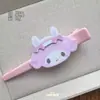 Presilha de Cabelo Fofa de Desenho Animado My Melody com Bico de Pato Grande, Presilha para Mechas Laterais, Presilha de Maquiagem Sem Marcar, Grampo de Cabelo