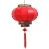6# Venda Direta Exterior À Prova D'água Estilo Chinês Publicidade Lanternas Vermelhas Grandes Estilo Antigo Decoração de Hotel Lanternas de Melão de Inverno Lanternas de Pele de Ovelha