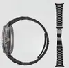 Adecuado para Samsung Galaxy Watch8 Correa de Reloj Watch8 Classic Correa de Acero Inoxidable de Tres Eslabones