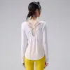 Top de yoga fino y de espalda abierta para mujer, corte holgado, transpirable y que absorbe el sudor, adecuado para el uso diario, correr y entrenamiento de yoga.
