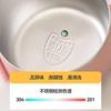 Tigela de Macarrão Instantâneo em Aço Inoxidável 316L Genuíno Tigela de Arroz para Cantina de Estudantes Alça Dobrável Lancheira Presente Logotipo Impresso Personalizado