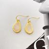 Nuevos Aretes de Aguja de Plata 925 de Piedra Natural para Primavera y Verano para Mujer, Aretes de Lujo Jelly de Alta Gama que No se Desvanecen